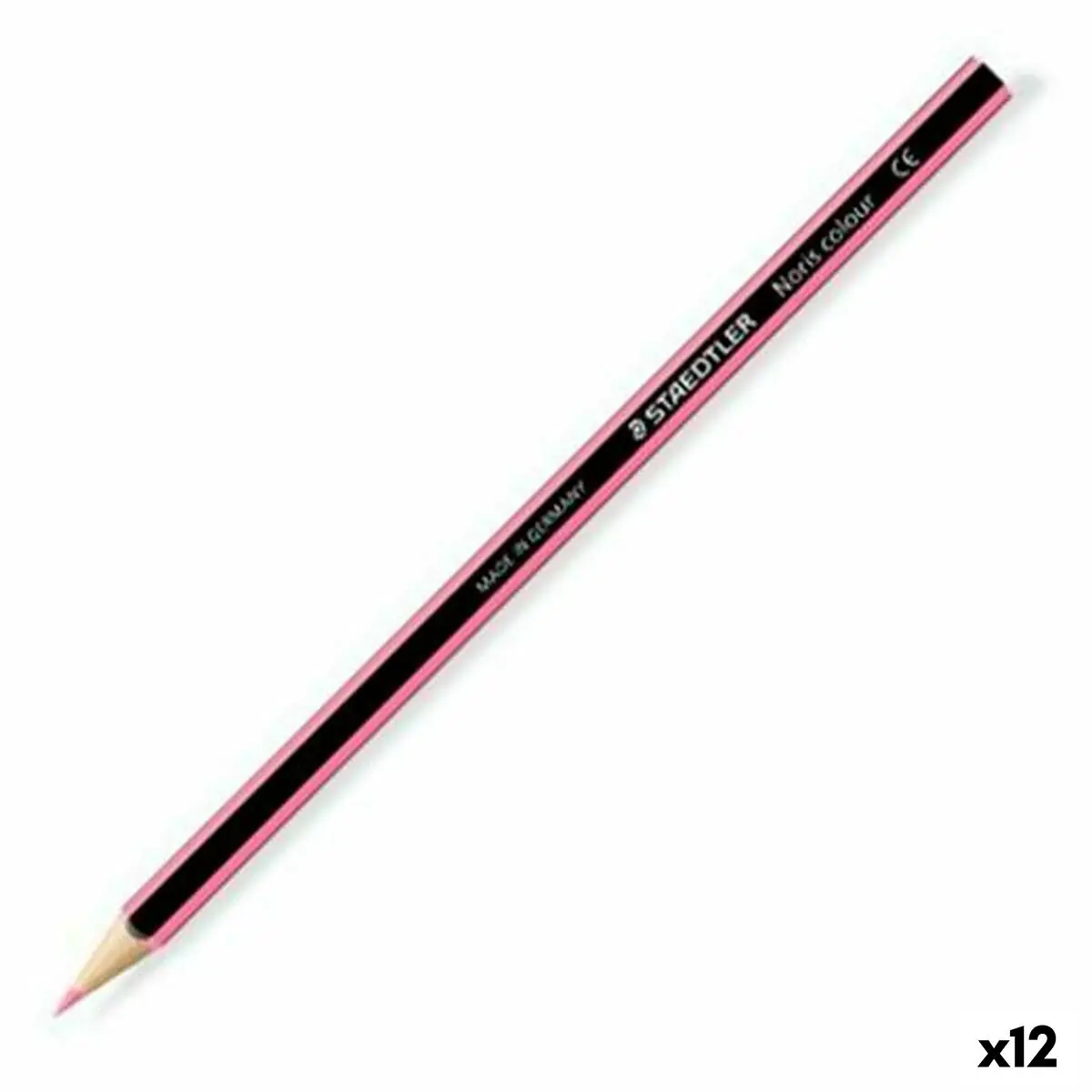 Matite colorate Staedtler Wopex Rosa (12 Unità)