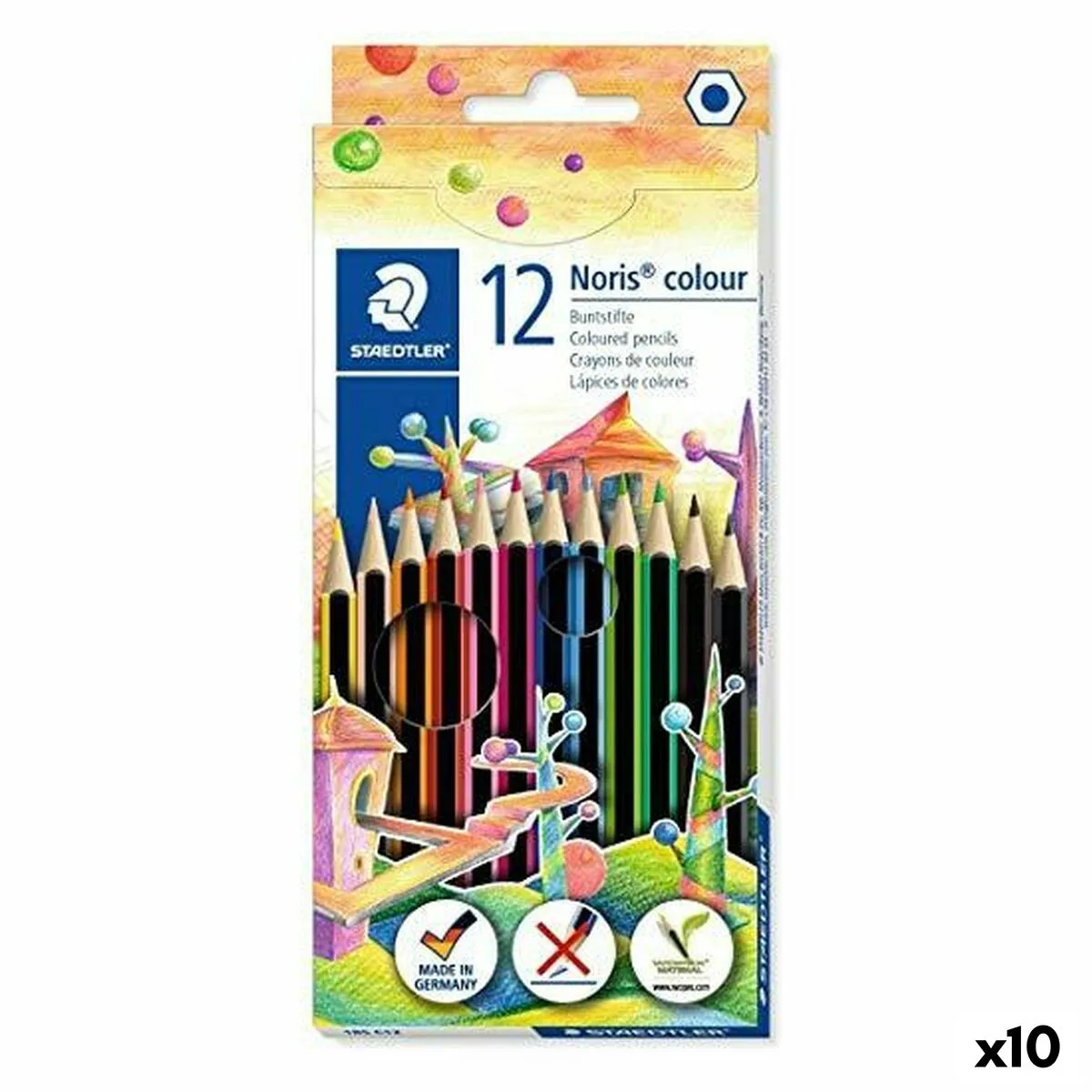 Set di Matite Staedtler Noris Colour Wopex Multicolore (10 Unità)