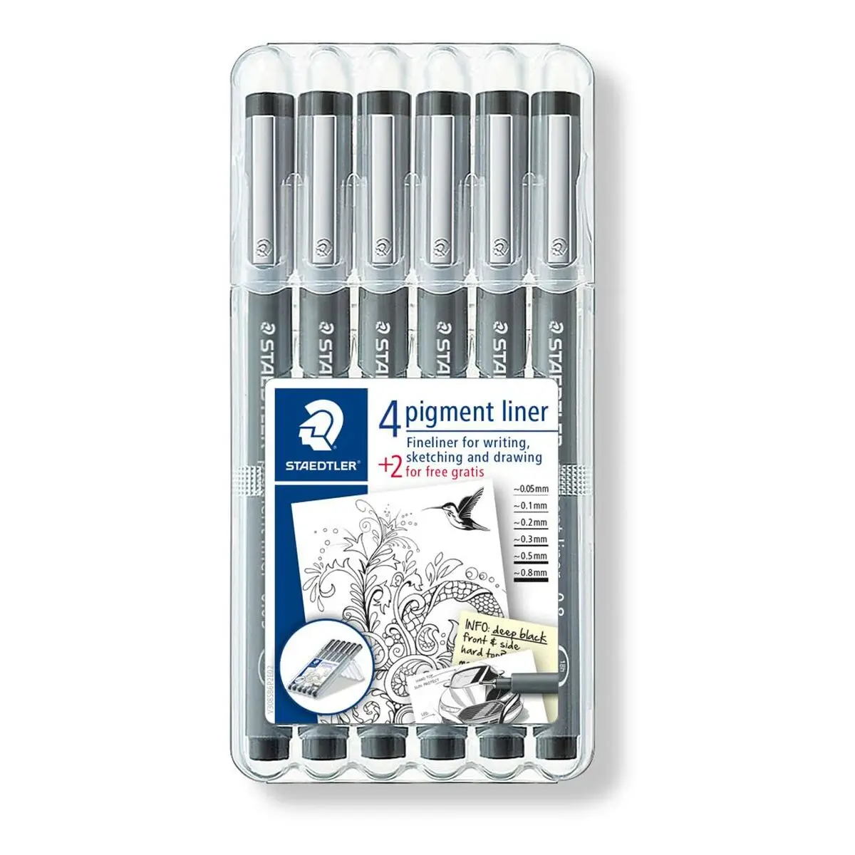 Set di Pennarelli Staedtler Pigment Liner 308 Multicolore