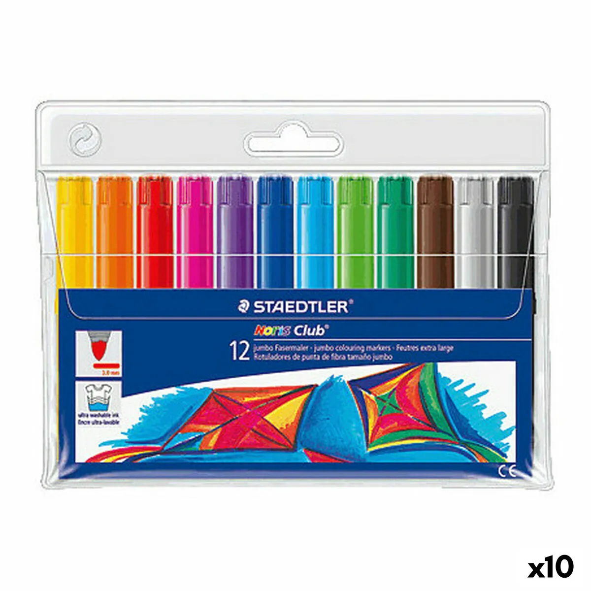 Set di Pennarelli Staedtler Noris Club Multicolore (10 Unità)