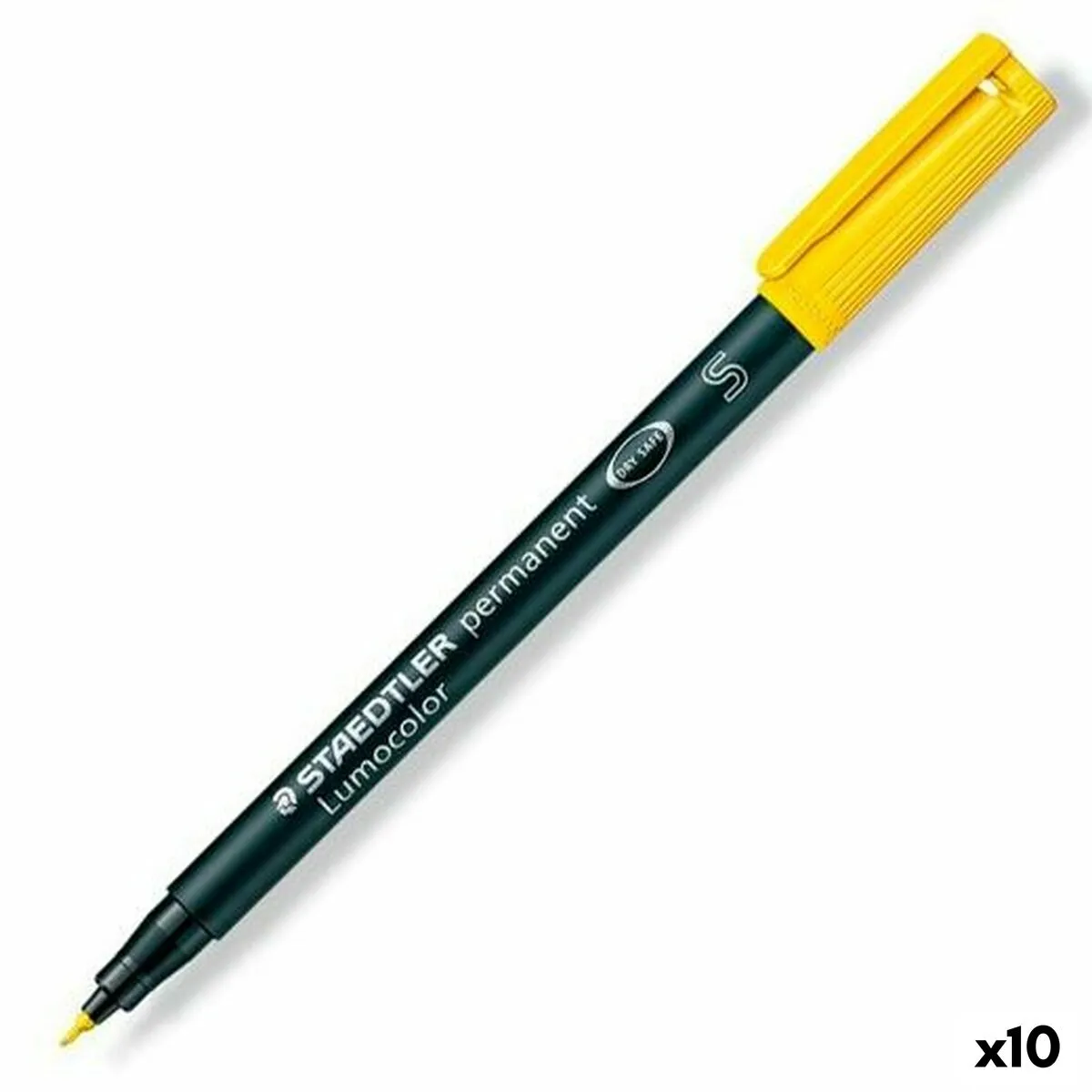 Marcatore permanente Staedtler Lumocolor 313-1 S Giallo (10 Unità)