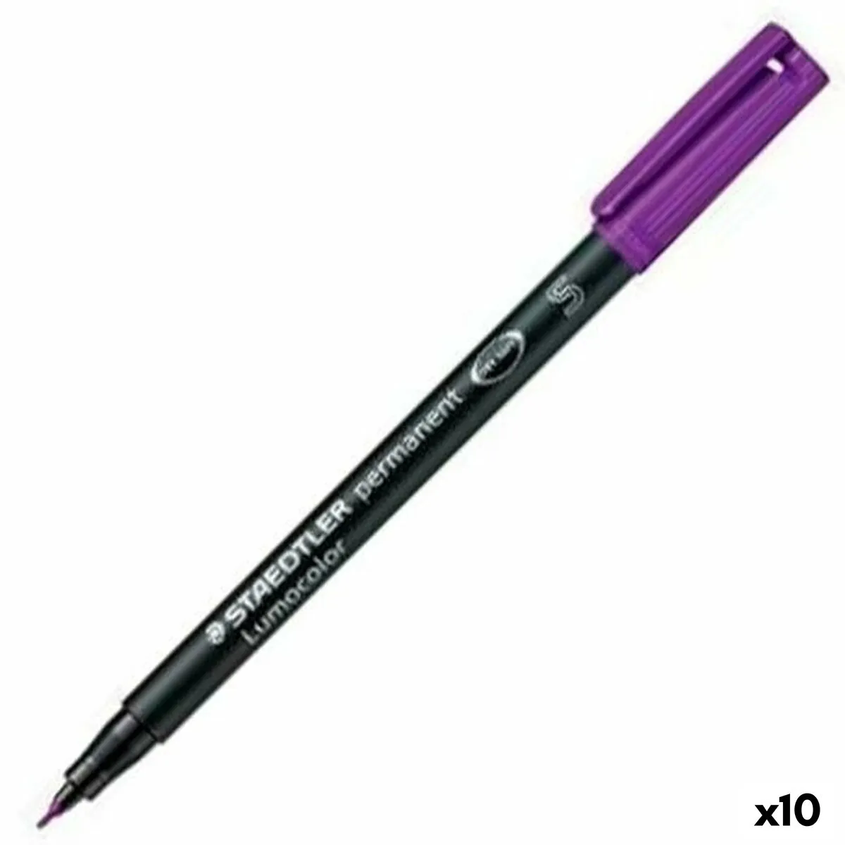 Marcatore permanente Staedtler Lumocolor 313-6 S Violetta (10 Unità)