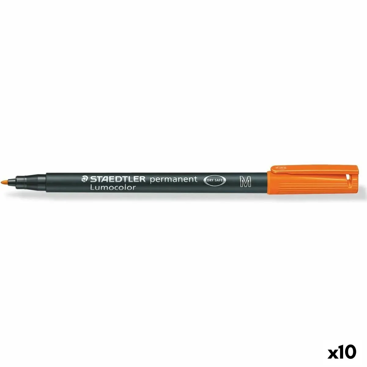 Marcatore permanente Staedtler Lumocolor 317 M Arancio (10 Unità)