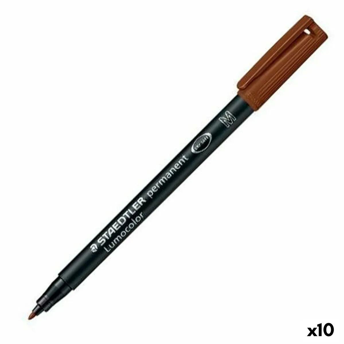 Marcatore permanente Staedtler Lumocolor 317-7 M Nero (10 Unità)