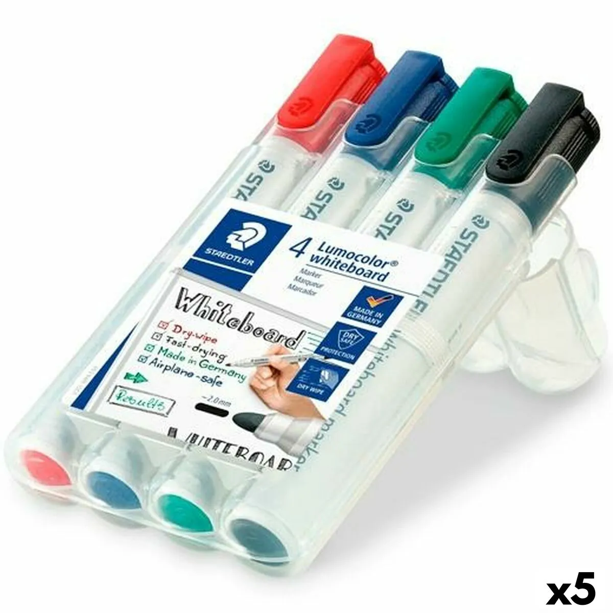 Set di Pennarelli Staedtler Lumocolor Lavagna bianca 4 Pezzi (5 Unità)