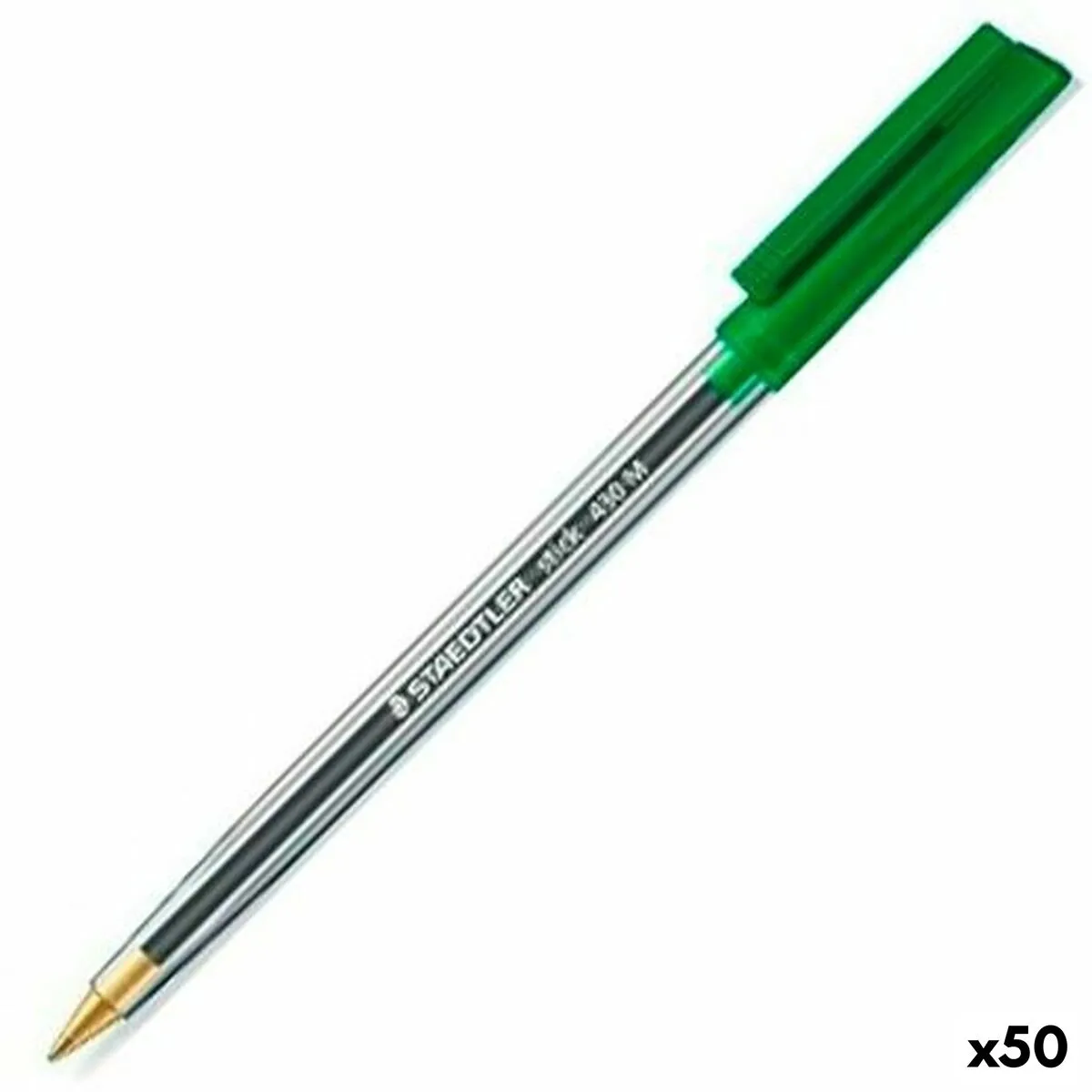 Penna Staedtler Stick 430 Verde (50 Unità)