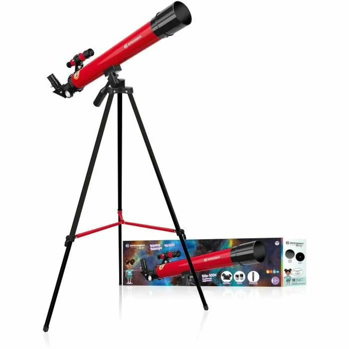 Telescopio per Bambini Bresser Lunette astronomique 45/600 AZ