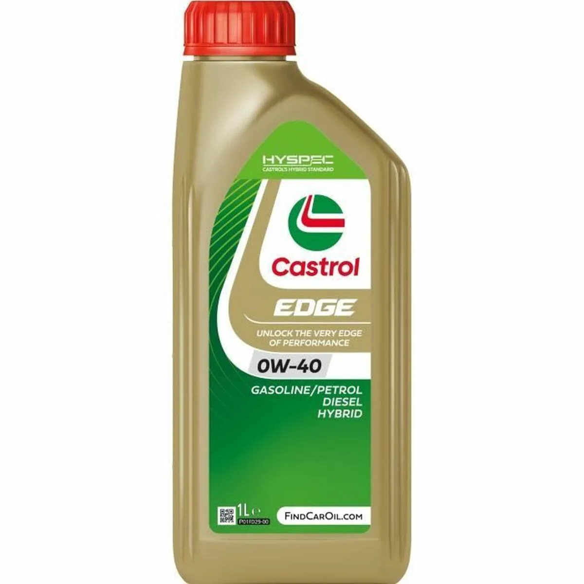 Olio di motore Castrol Edge Benzina Diesel Ibrido 0w40 1 L