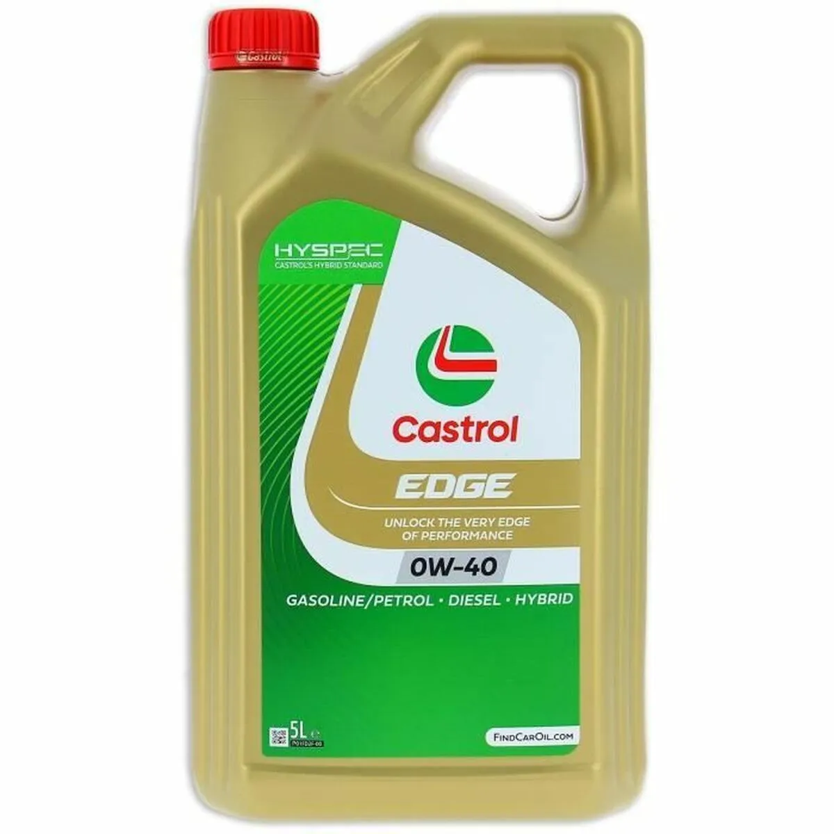 Olio di motore Castrol Edge Benzina Diesel Ibrido 0w40 5 L