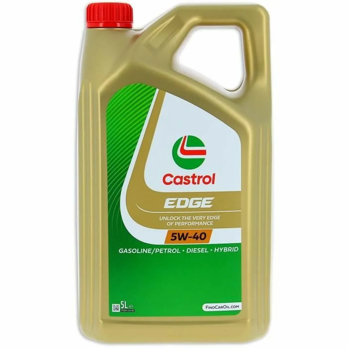 Olio di motore Castrol Edge Benzina Diesel Ibrido 5W40 5 L