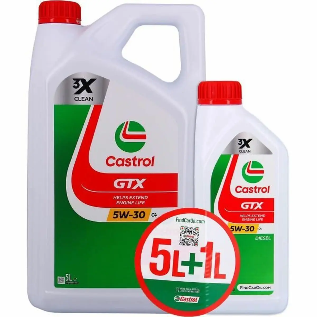 Olio per Motore Auto Castrol GTX 5W 30 6 L