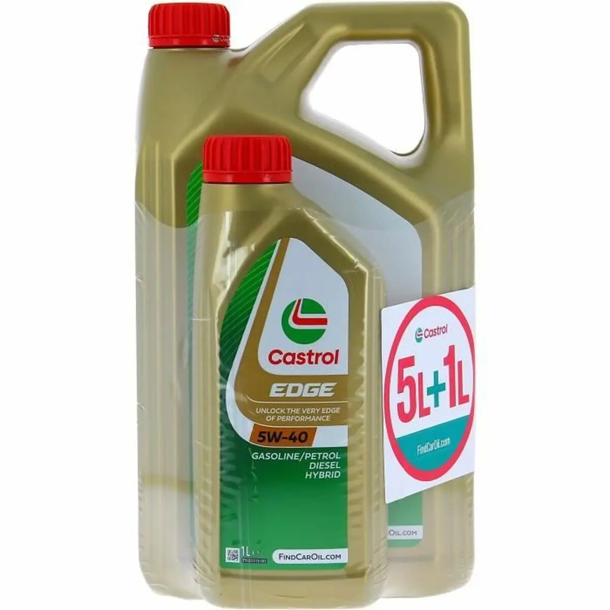 Olio per Motore Auto Castrol Edge 5W 40 6 L