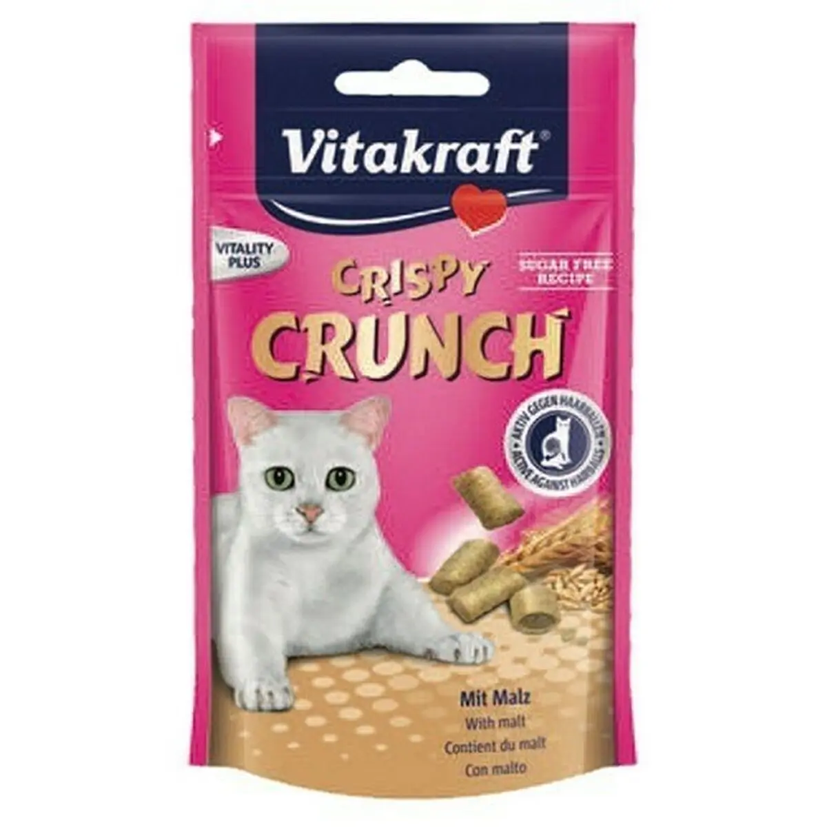 Spuntino per Cat Vitakraft CRISPY CRUNCH Carne Uccelli 60 g