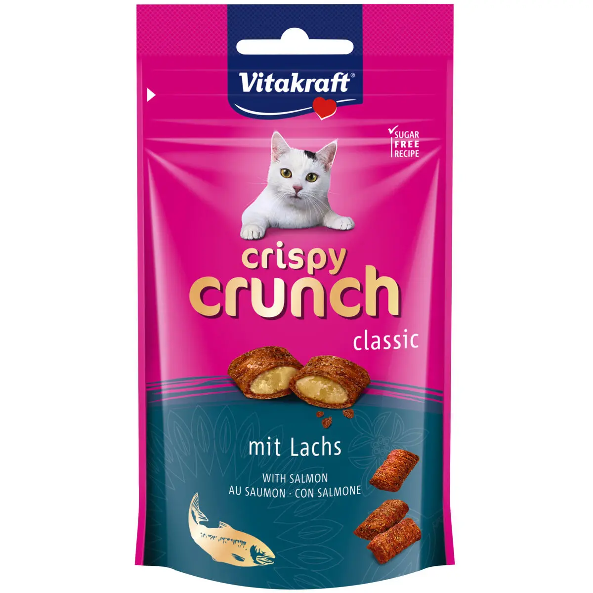 Spuntino per Cat Vitakraft CRISPY CRUNCH Pesce 60 g