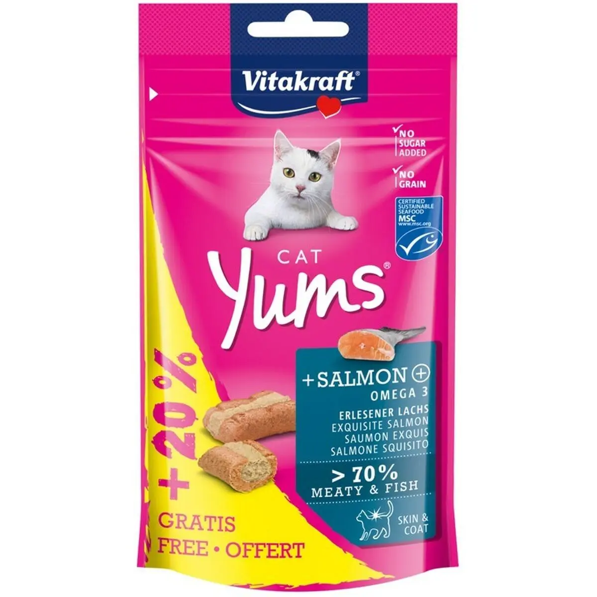 Spuntino per Cat Vitakraft Yums Salmon