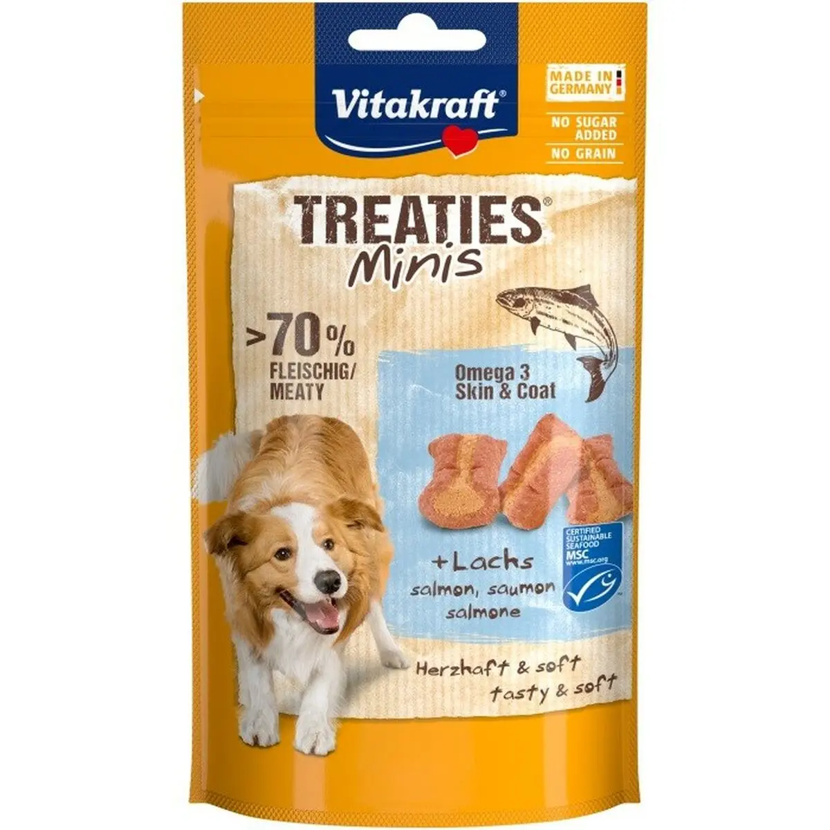 Snack per Cani Vitakraft Treaties Minis Salmon Pesce