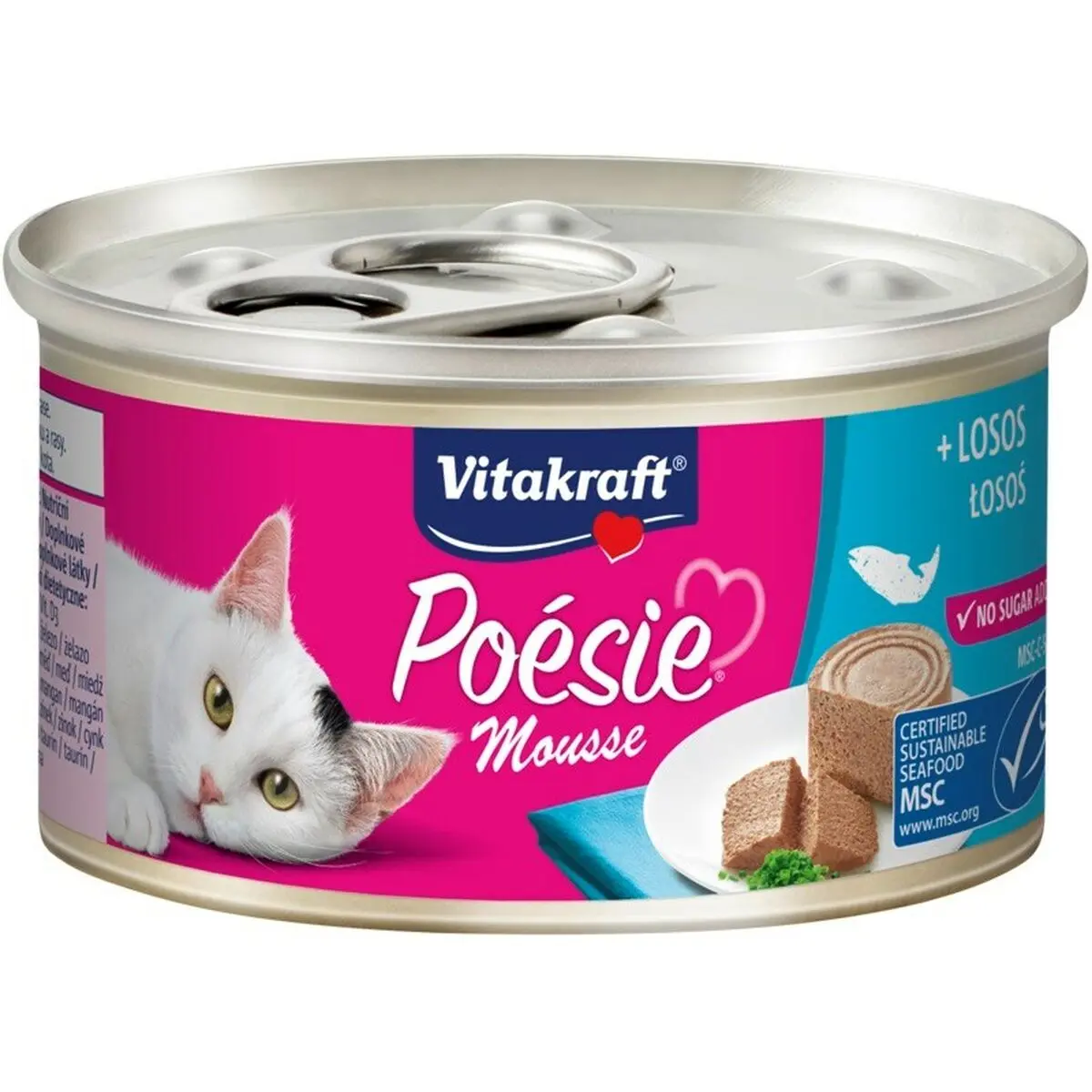 Cibo per gatti Vitakraft POESIE mousse salmon Pesce 85 g