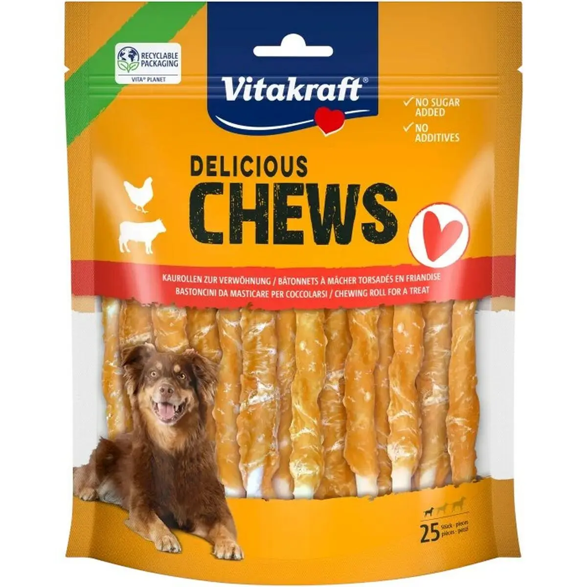 Snack per Cani Vitakraft Chews Deli Pollo 300 g