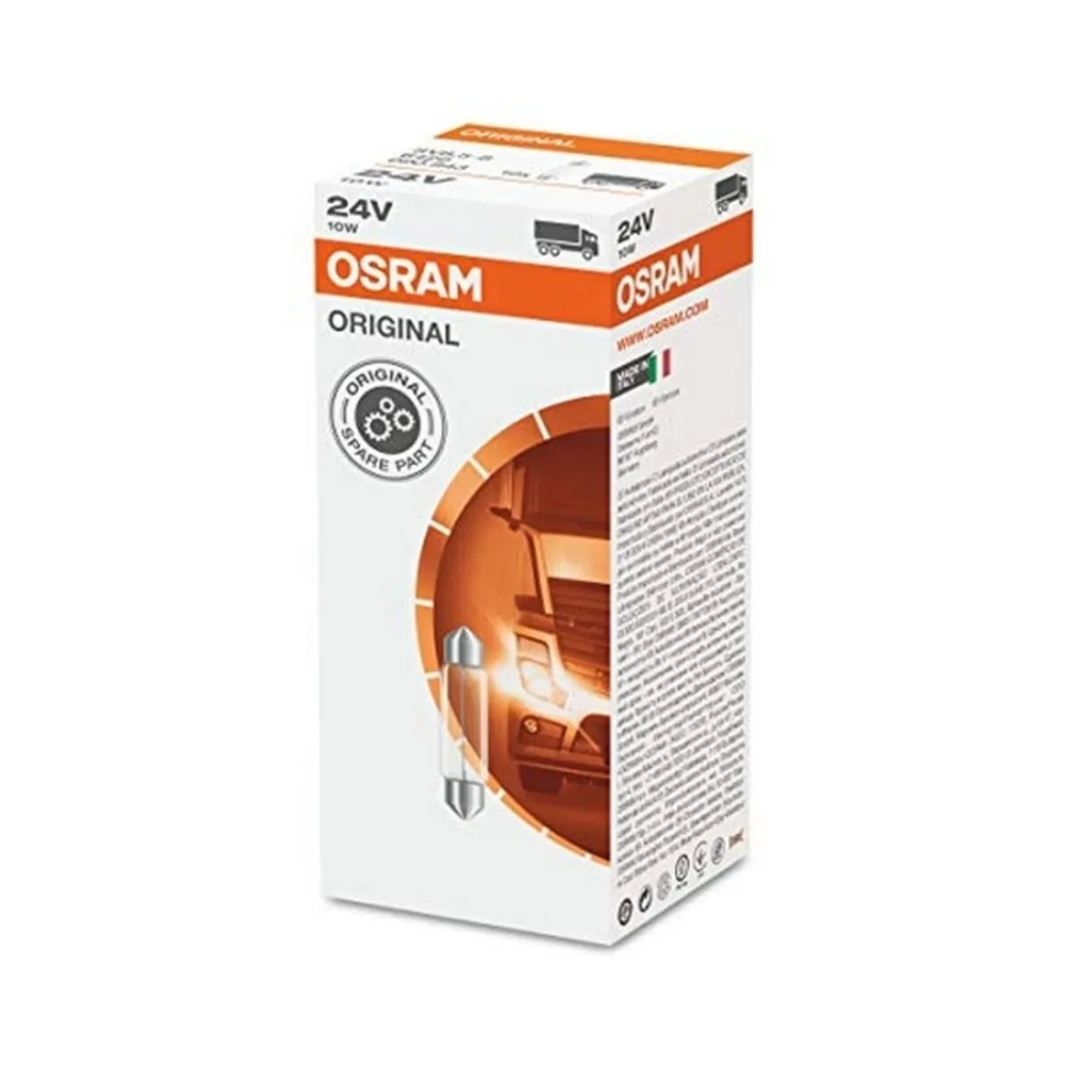 Lampadina per Auto Osram C10W  24V 10W (10 pcs)