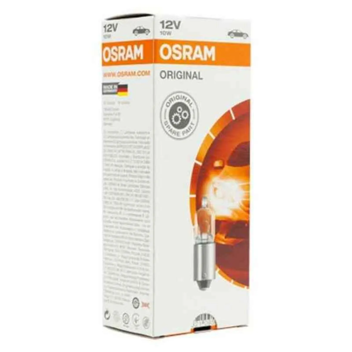 Lampadina per Auto Osram BA9S  12V 10W (10 pcs)