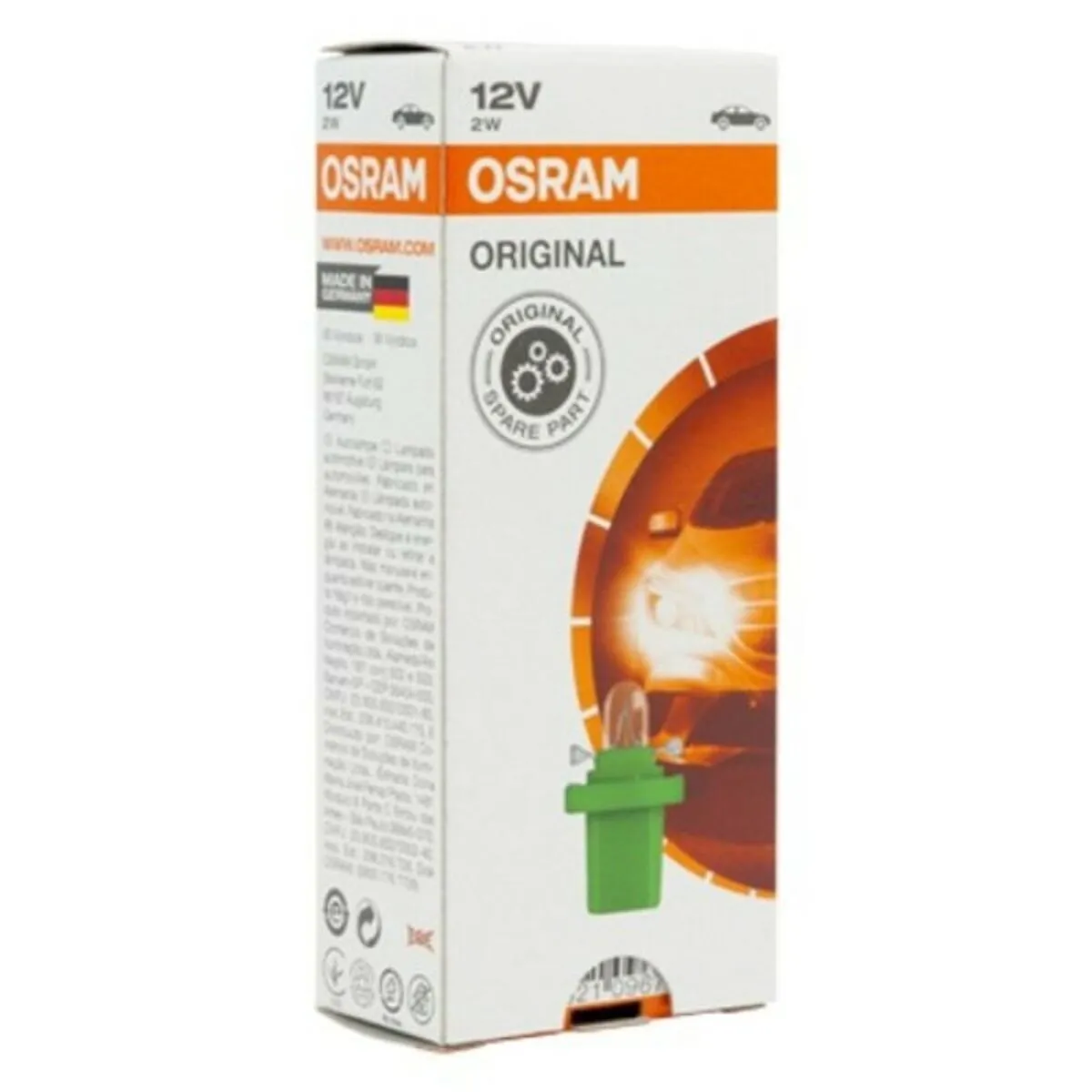 Lampadina per Auto Osram 2722MF 12V 2W (10 pcs)