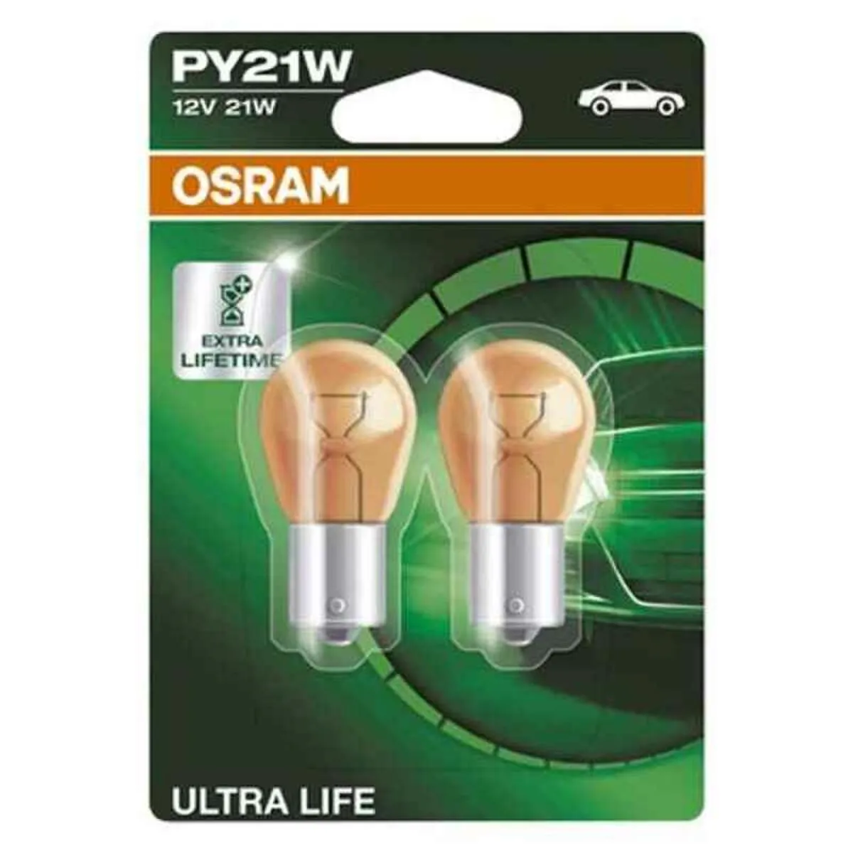 Lampadina per Auto OS7507ULT-02B Osram OS7507ULT-02B PY21W 21W 12V (2 Pezzi)