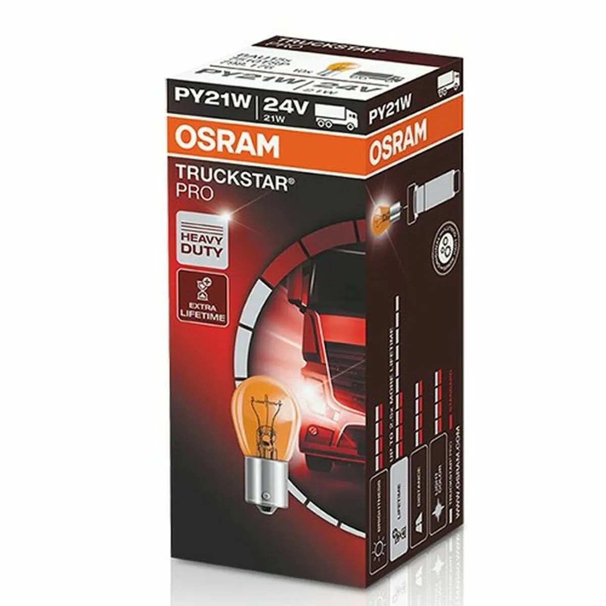 Lampadina per Auto Osram OS7510TSP PY21W Camion 24 V 21W Posteriore Alogena