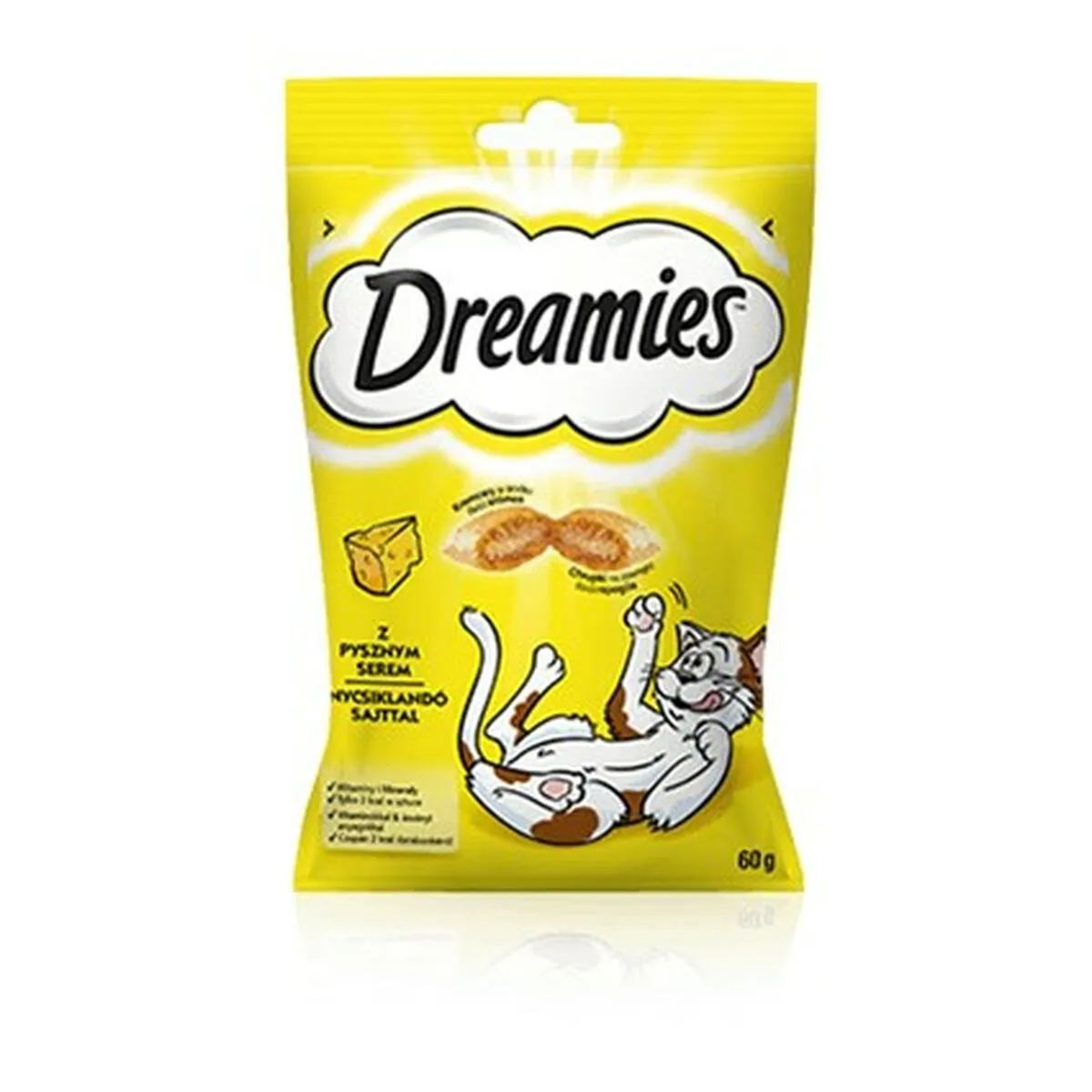 Spuntino per Cat Dreamies   60 g Formaggio