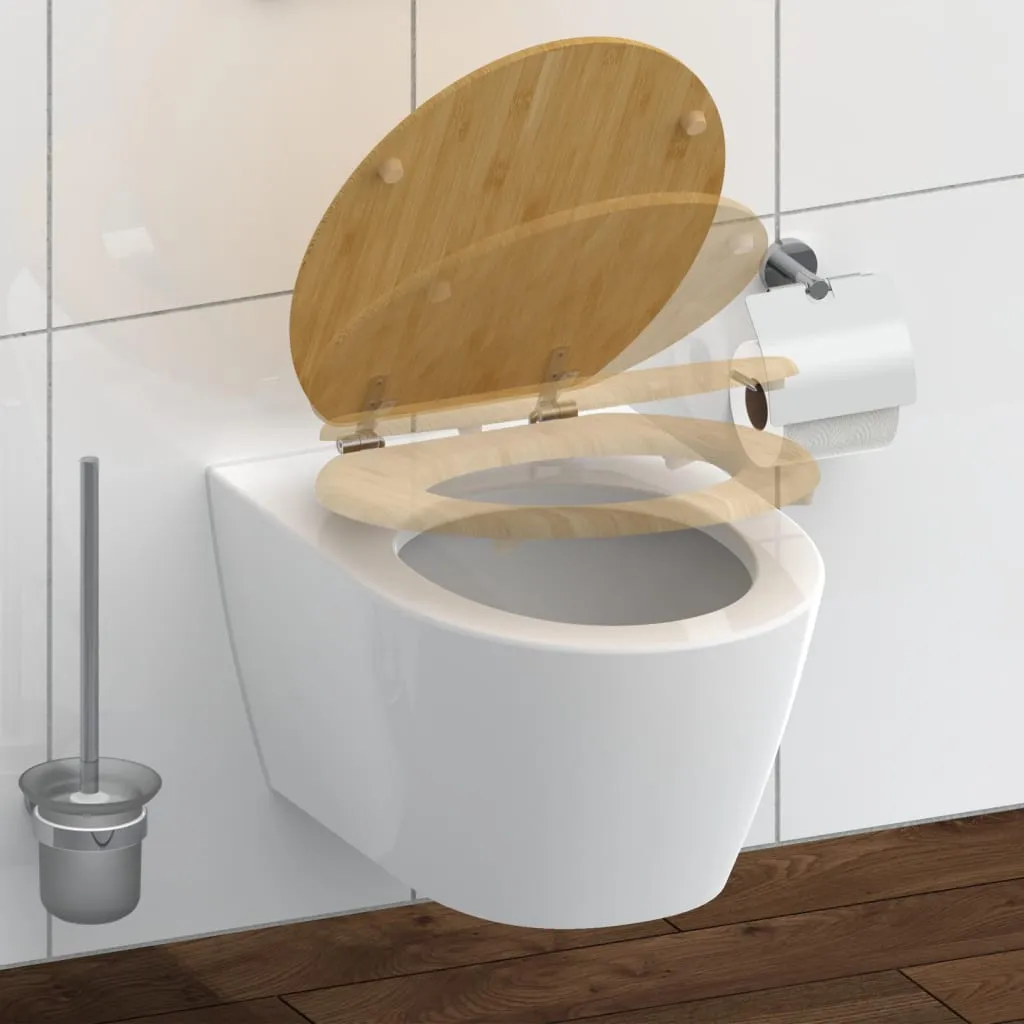 SCHÜTTE Tavoletta WC con Chiusura Ammortizzata NATURAL BAMBOO