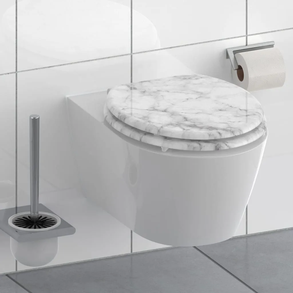 SCHÜTTE Tavoletta WC con Chiusura Ammortizzata MARMOR STONE