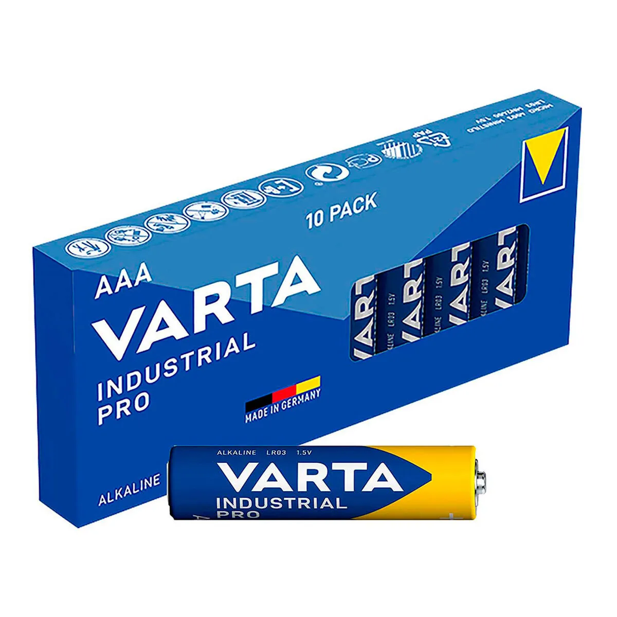 Batterie Varta Industrial Pro AAA LR03 1,5 V (10 Unità)