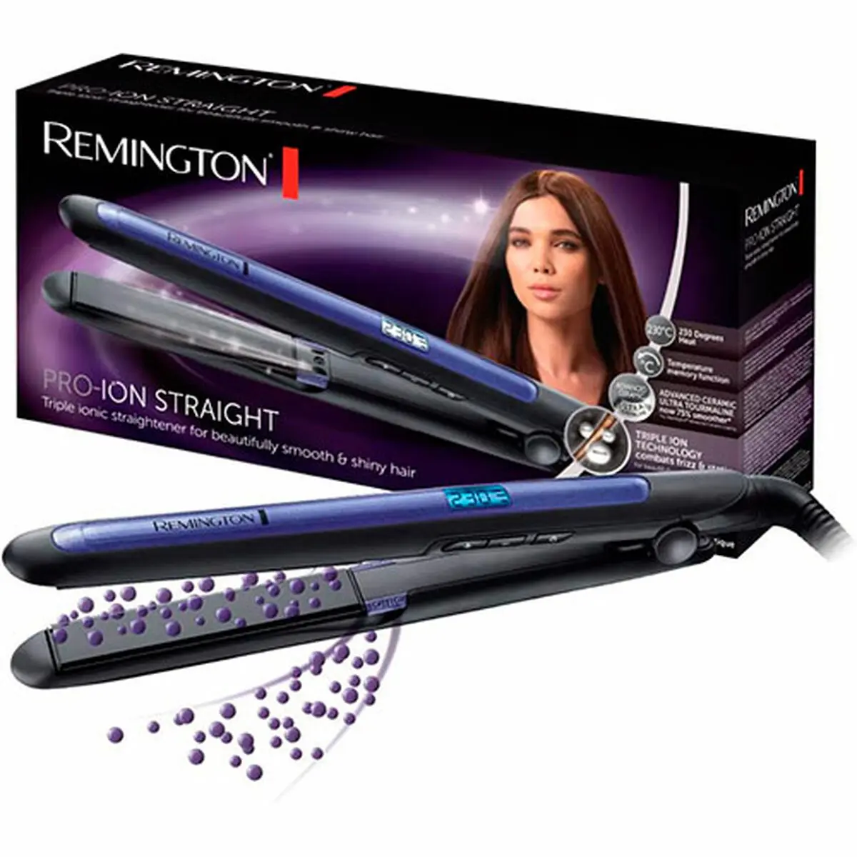 Piastra per Capelli Remington Nero