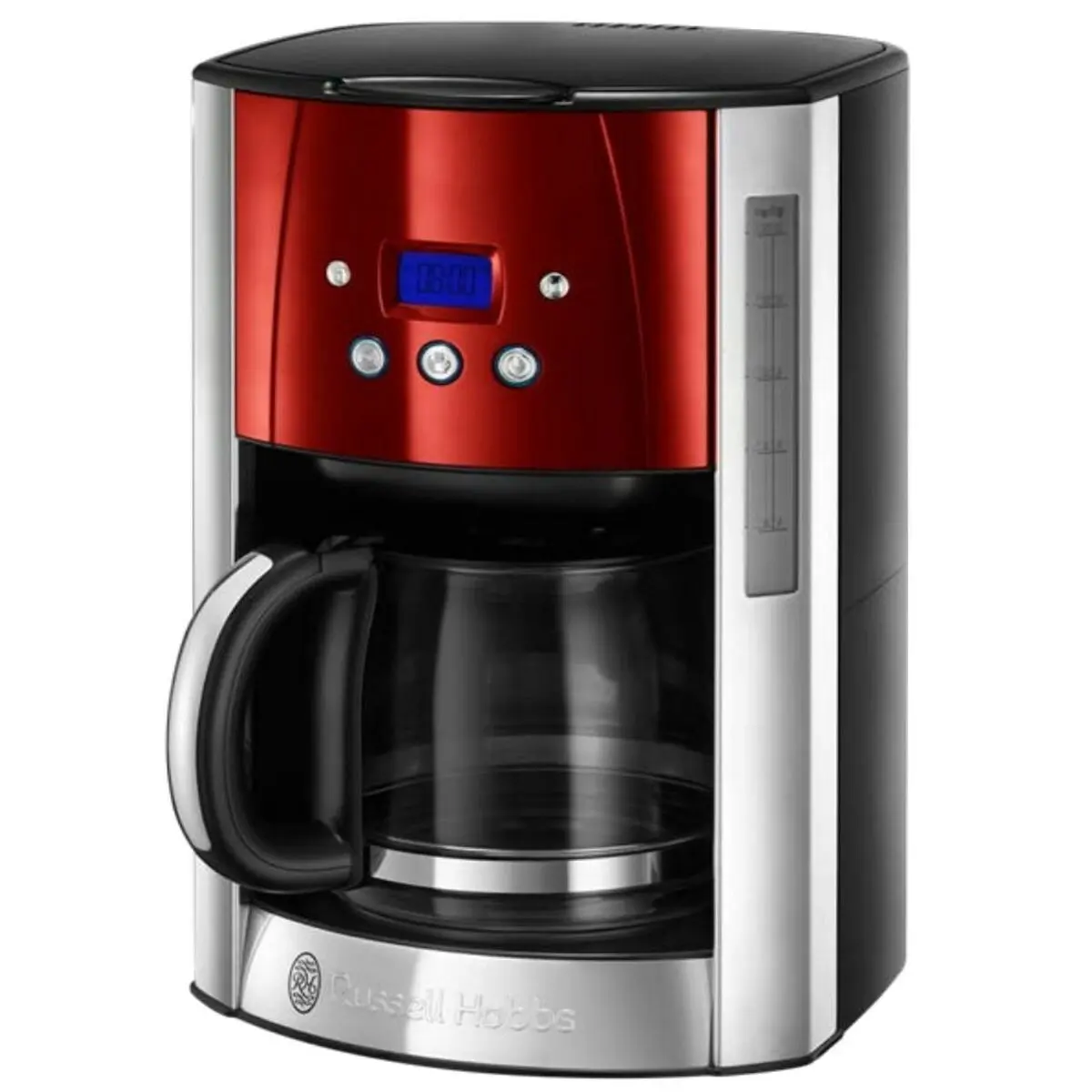 Caffettiera Americana Russell Hobbs 23240-56/RH Nero Rosso Argentato 1000 W 1,8 L