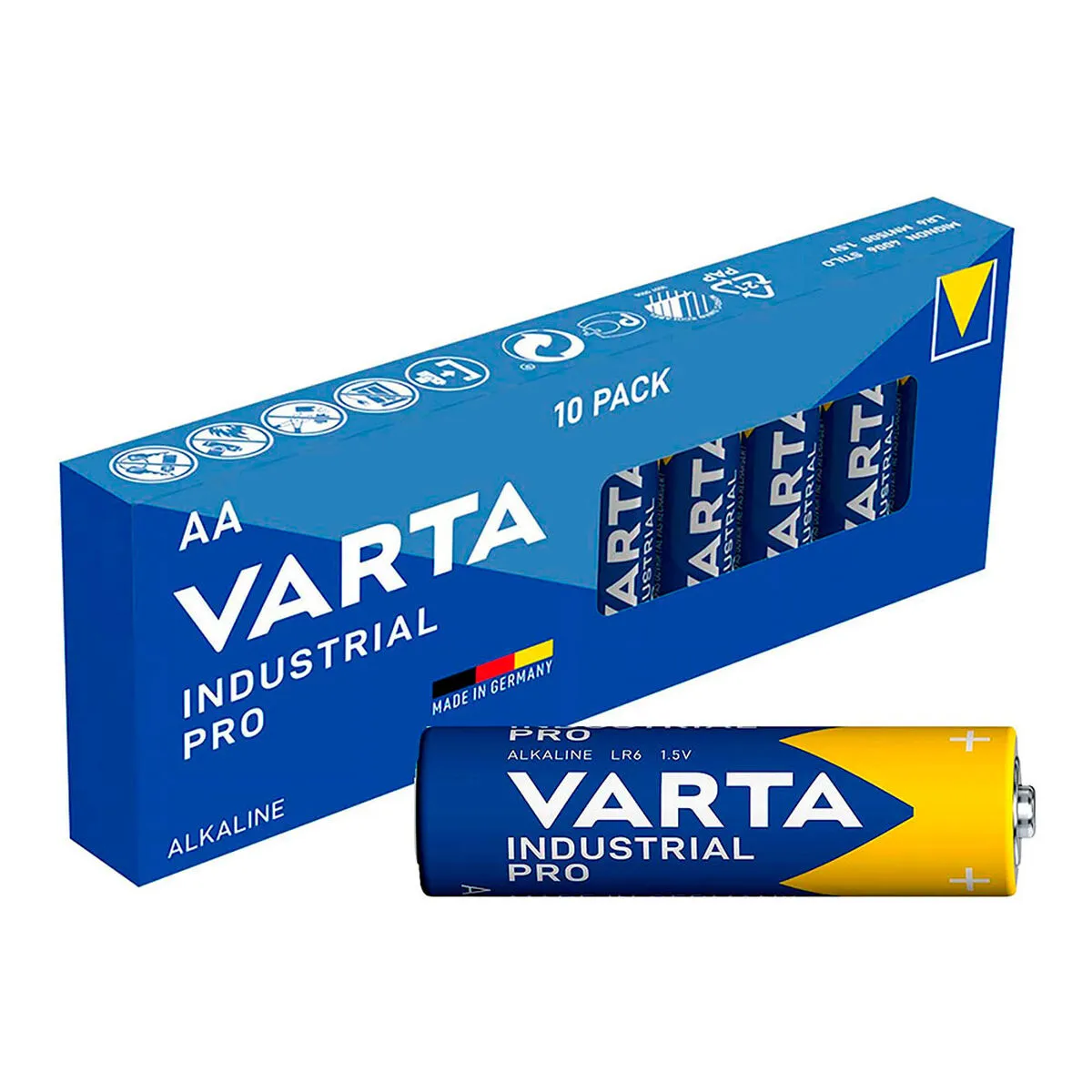 Batterie Varta Industrial Pro AA LR06 1,5 V (10 Unità)