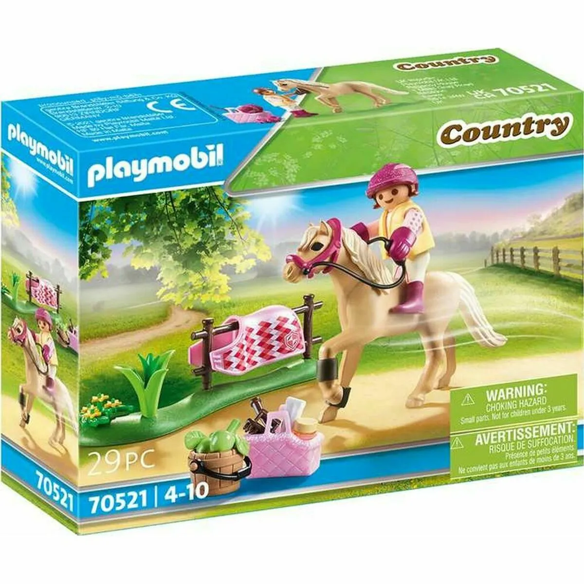 Playset Playmobil 70521 Pony Allenamento 70521 (29 pcs)