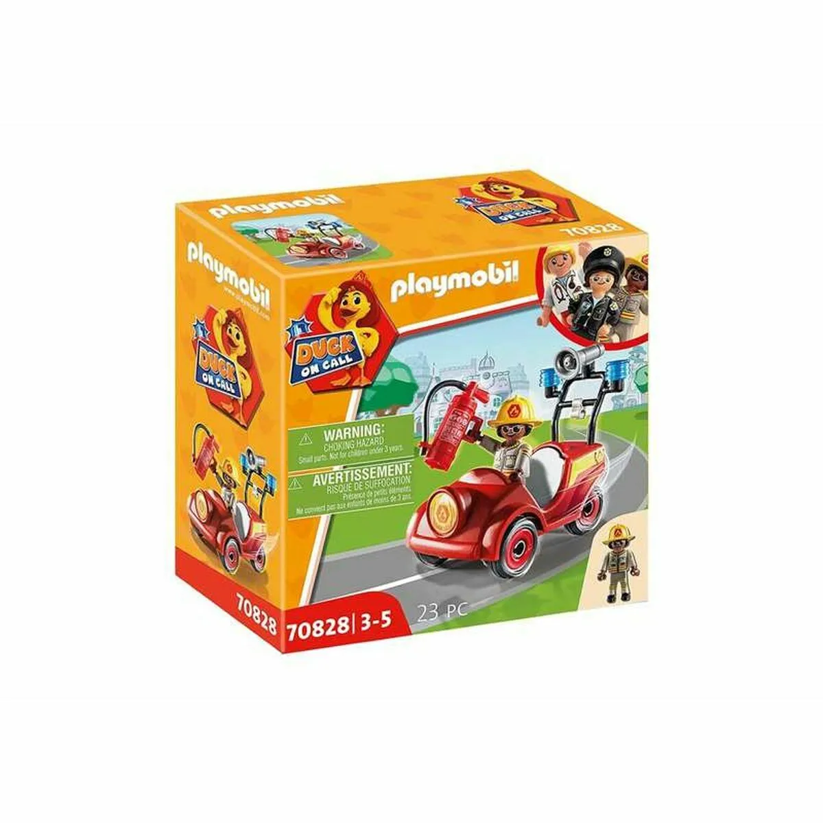 Playset Playmobil Duck on Call 70828 Macchina Pompiere Mini (23 pcs)