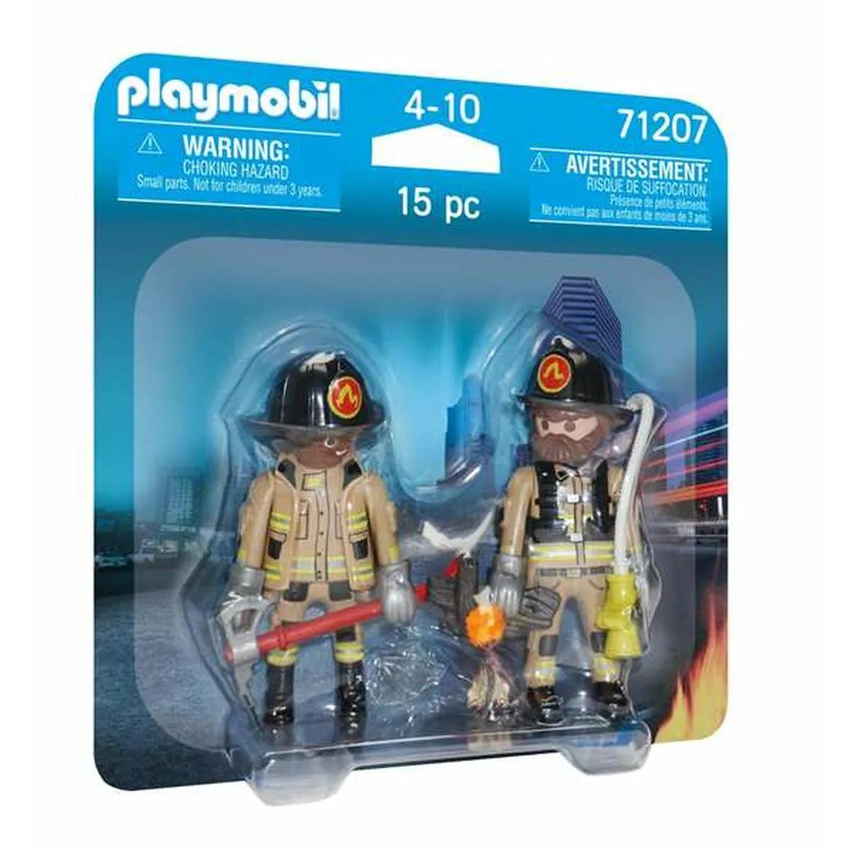 Figure Articolate Playmobil 71207 Pompiere 15 Pezzi Duo