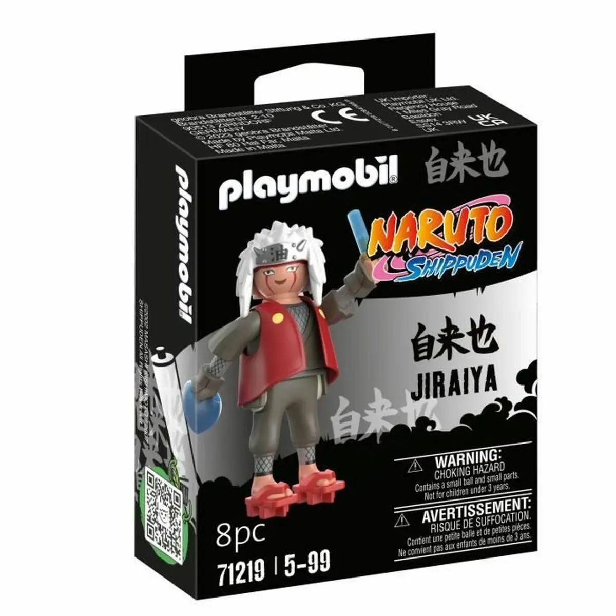 Playset Playmobil Naruto Shippuden - Jiraiya 71219 8 Pezzi