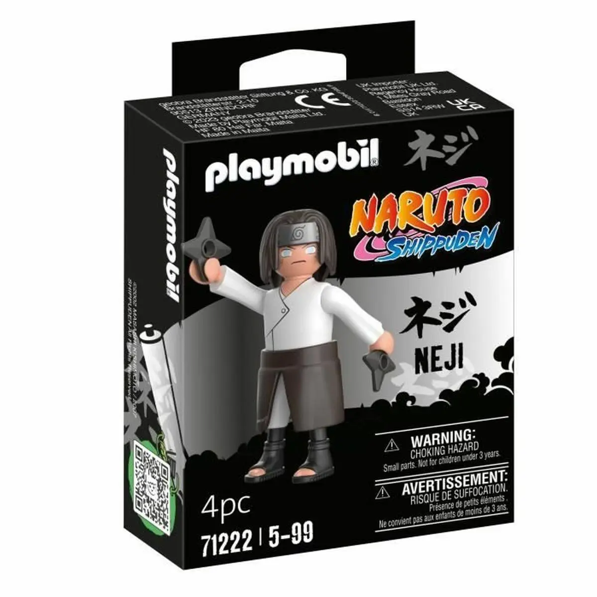 Playset Playmobil Naruto Shippuden - Neji 71222 4 Pezzi