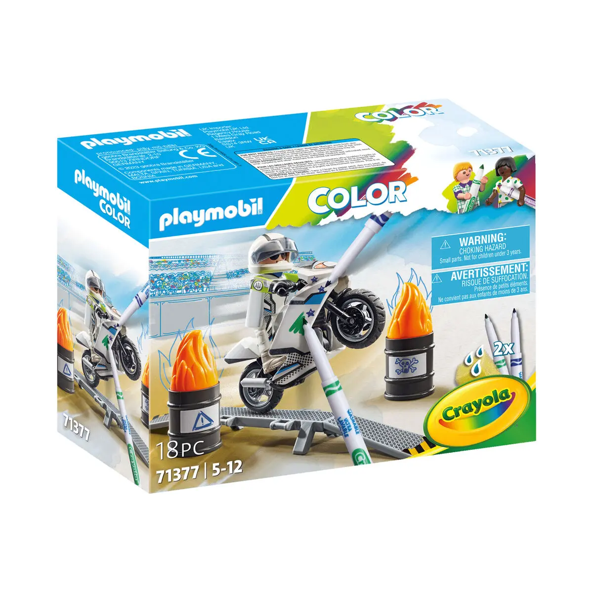 Set di giocattoli Playmobil Color Moto 18 Pezzi