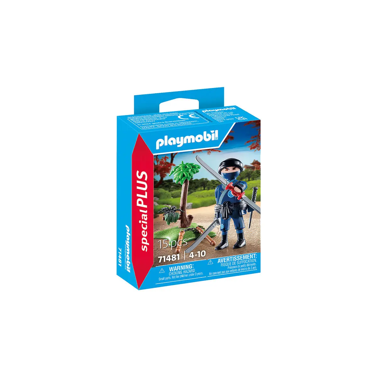 Statuetta Articolata Playmobil Ninja 15 Pezzi