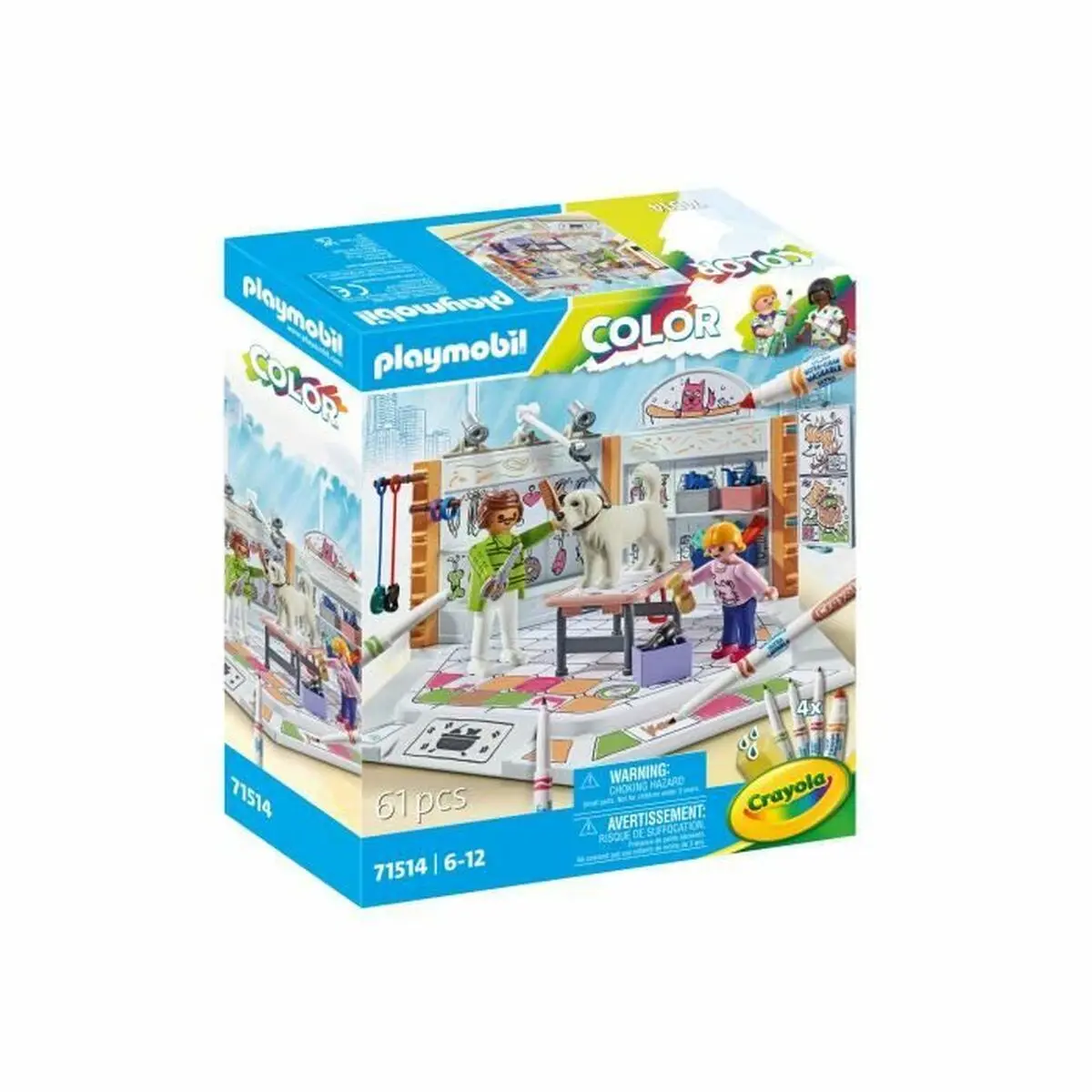 Playset Playmobil Color 71514 Grooming Salon 61 Pezzi