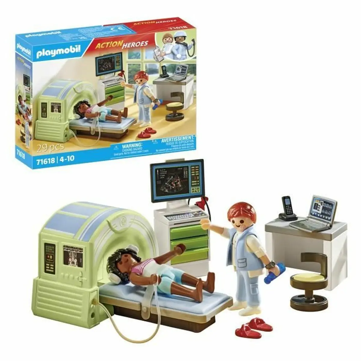 Playset Playmobil 71618 - Patient Medical Scanner 29 Pezzi