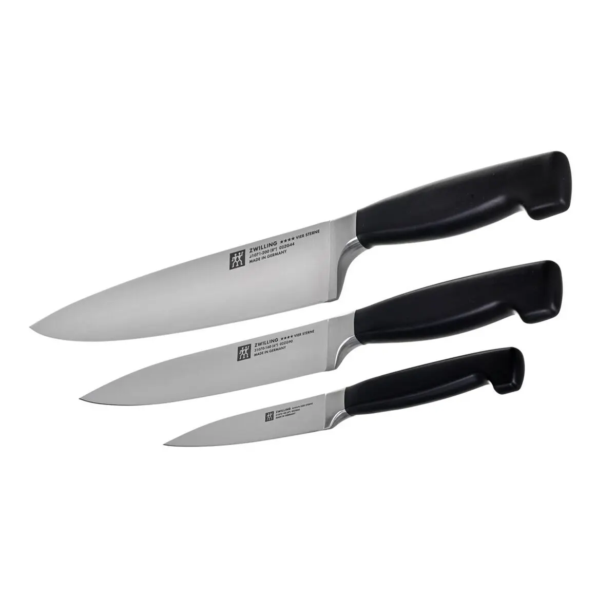 Set di Coltelli Zwilling 35048-000-0 Nero Acciaio (3 Unità) Plastica