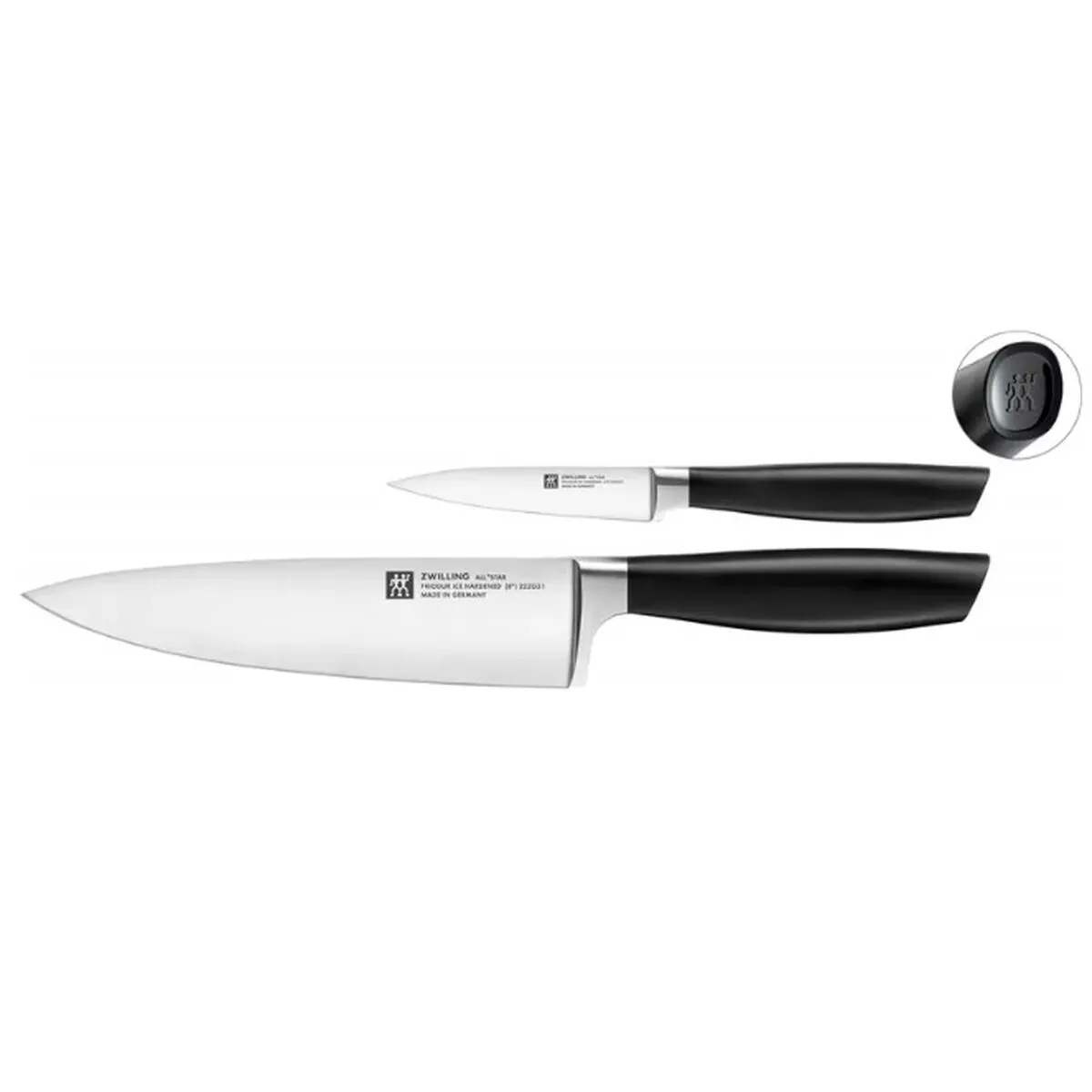 Set di Coltelli Zwilling 33760-002-0 2 Pezzi Nero Acciaio inossidabile 20 cm 10 cm