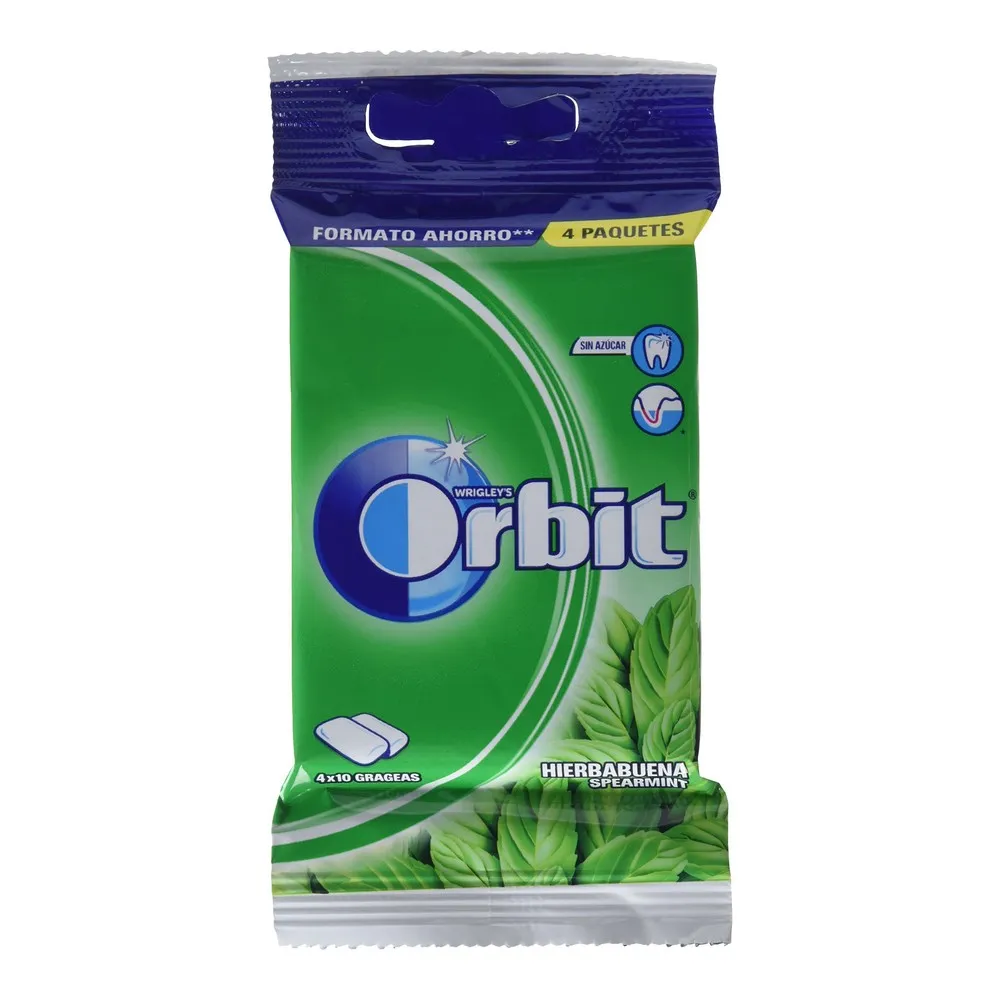 Chewing Gum Orbit Menta (4 x 14 g)