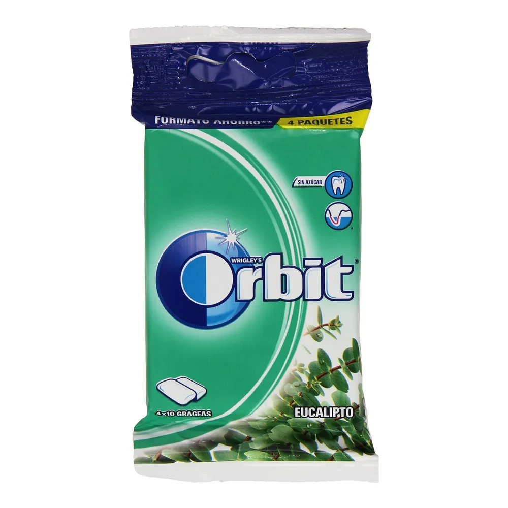 Chewing Gum Orbit Eucalipto (4 x 14 g)