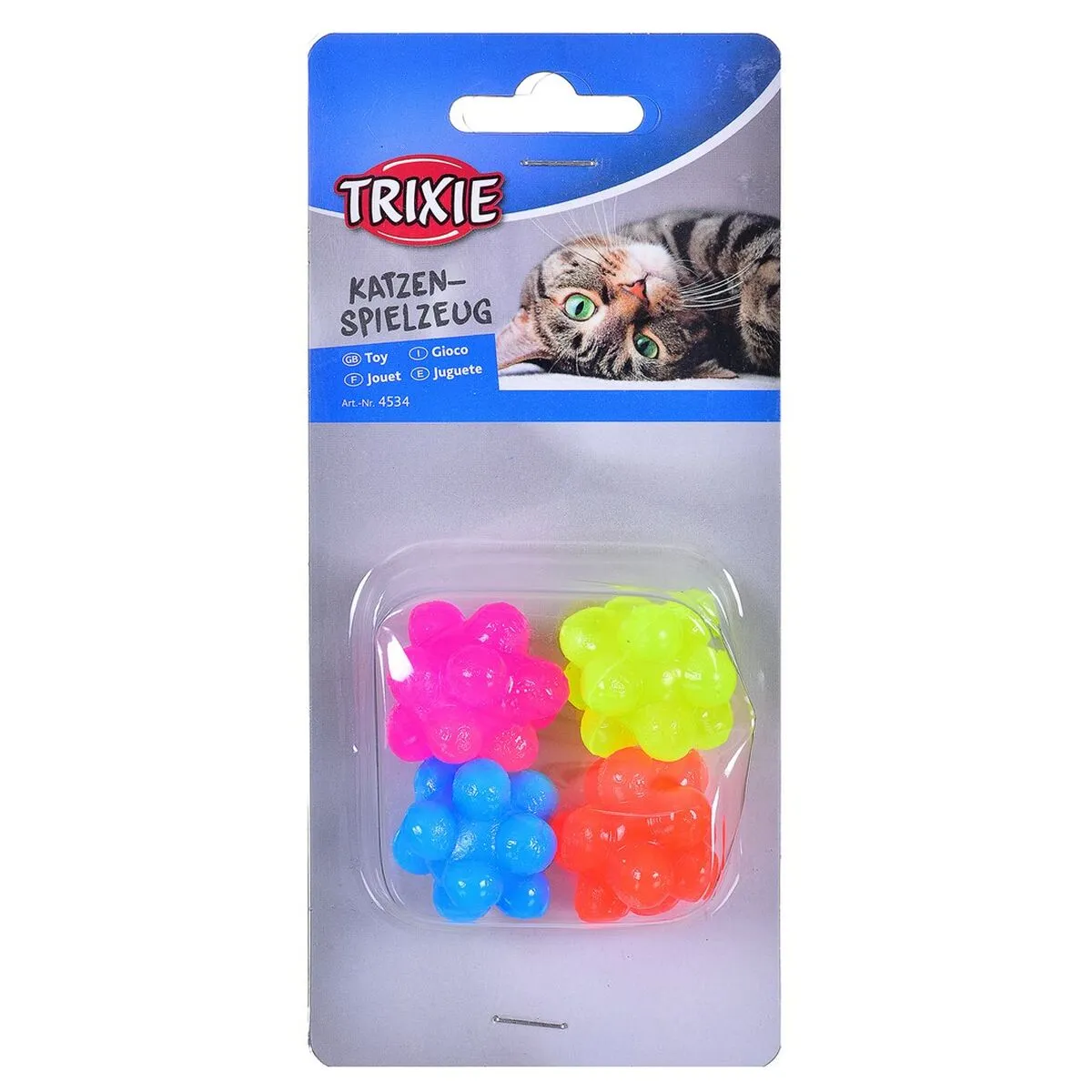 Giocattoli per cani Trixie Bubble Multicolore Multi Gomma Caucciù Plastica Interno/Esterno (4 Unità)