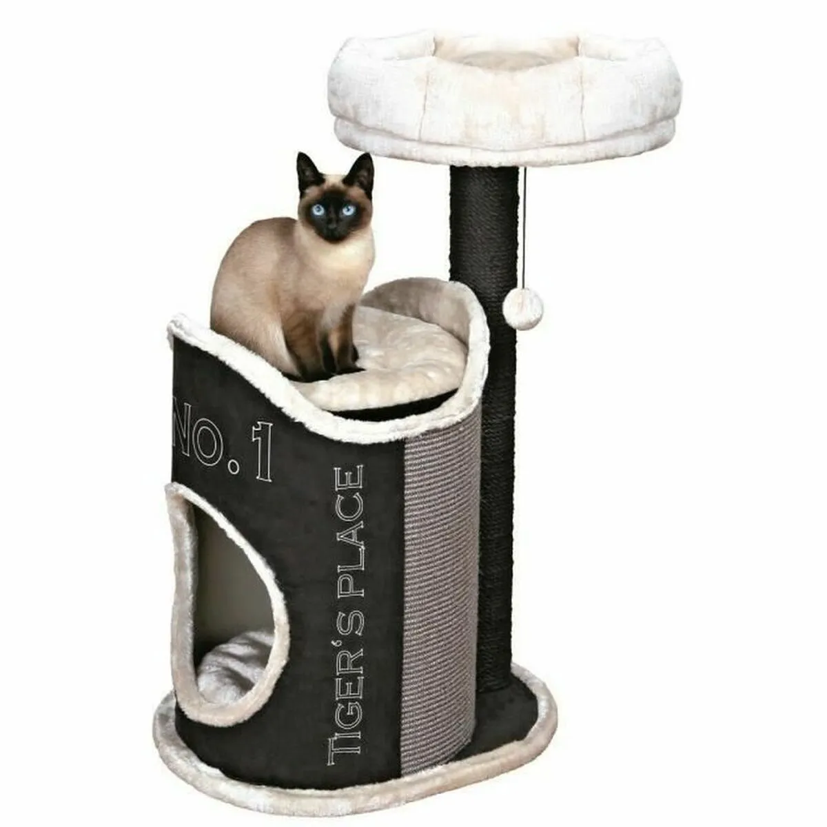 Tiragraffi per Gatti Trixie Susana 90 cm Nero/Grigio