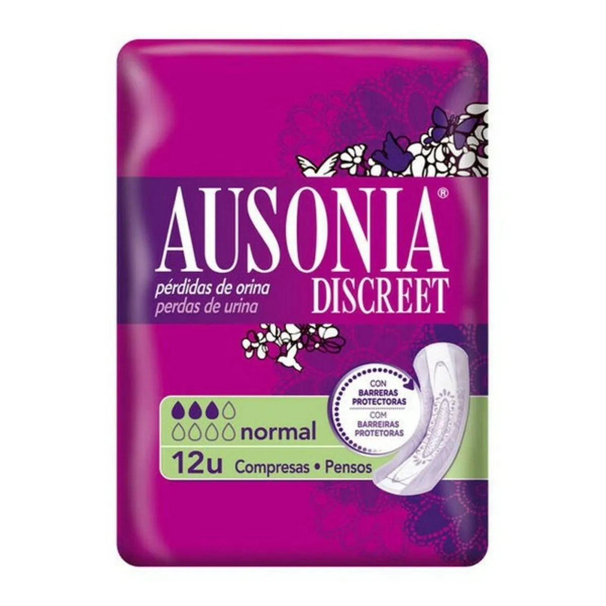 Assorbenti da incontinenza Normal Ausonia Discreet (12 uds) 12 Unità